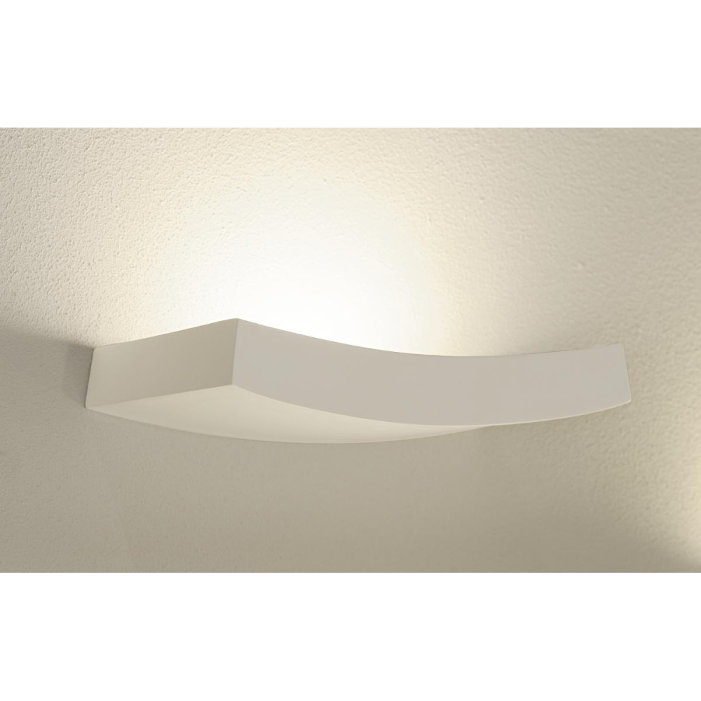 Aplică  GL 102 CURVE, gips alb, R7s 78mm, max. 100W