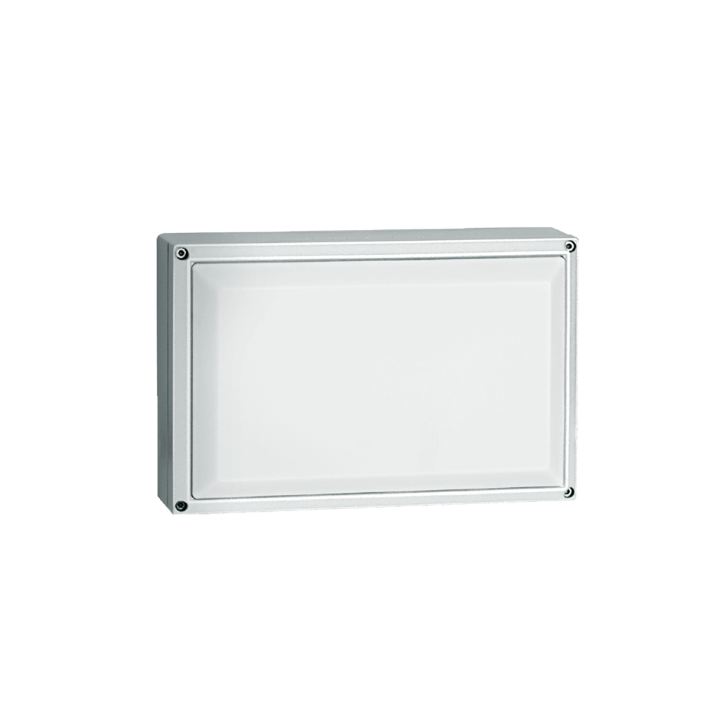 Aplică Laza Square, E27, 2x20W, IP54, alb