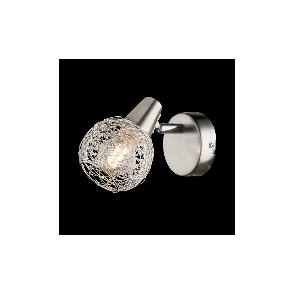 APLICA DE PERETE 1XE14 NICHEL SATIN/ALUMINIU