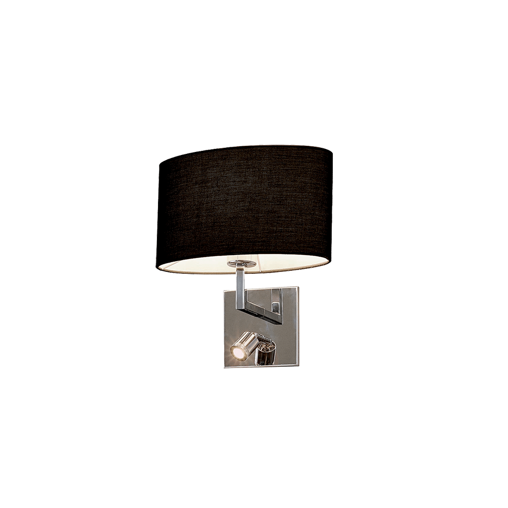 APLICA PERETE TOMY 1XE27 + 1LED W GRI INCHIS