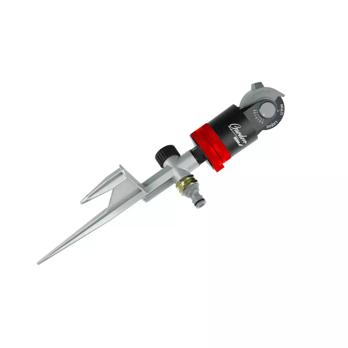 Aspersor rotativ cu  6-functii pe un v&acirc;rf de aluminiu