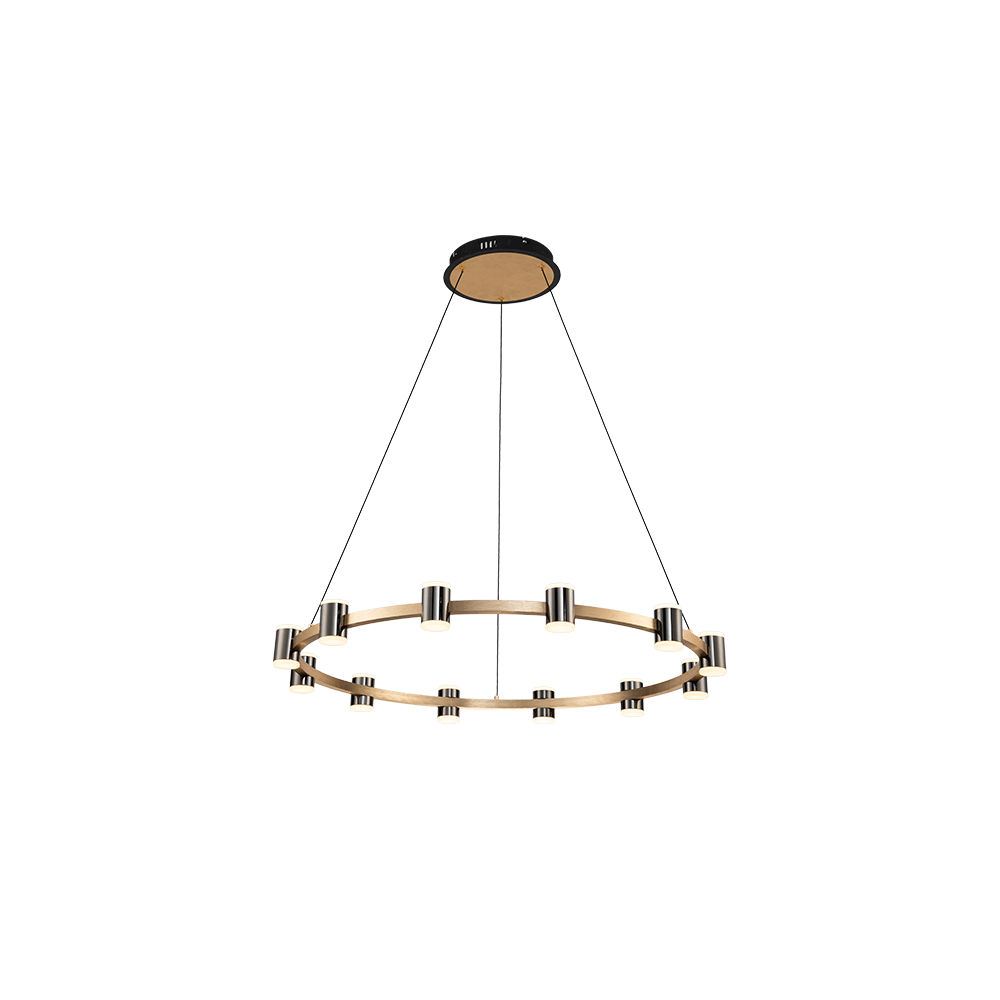 AXEL LED CANDELABRU 96W 3000K NEGRU/AURIU