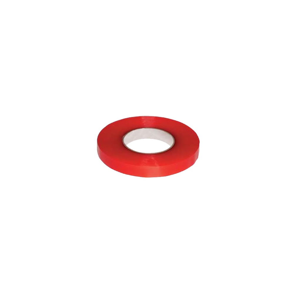 Bandă dublu adezivă termorezistentă, roşu, 50m x 19mm