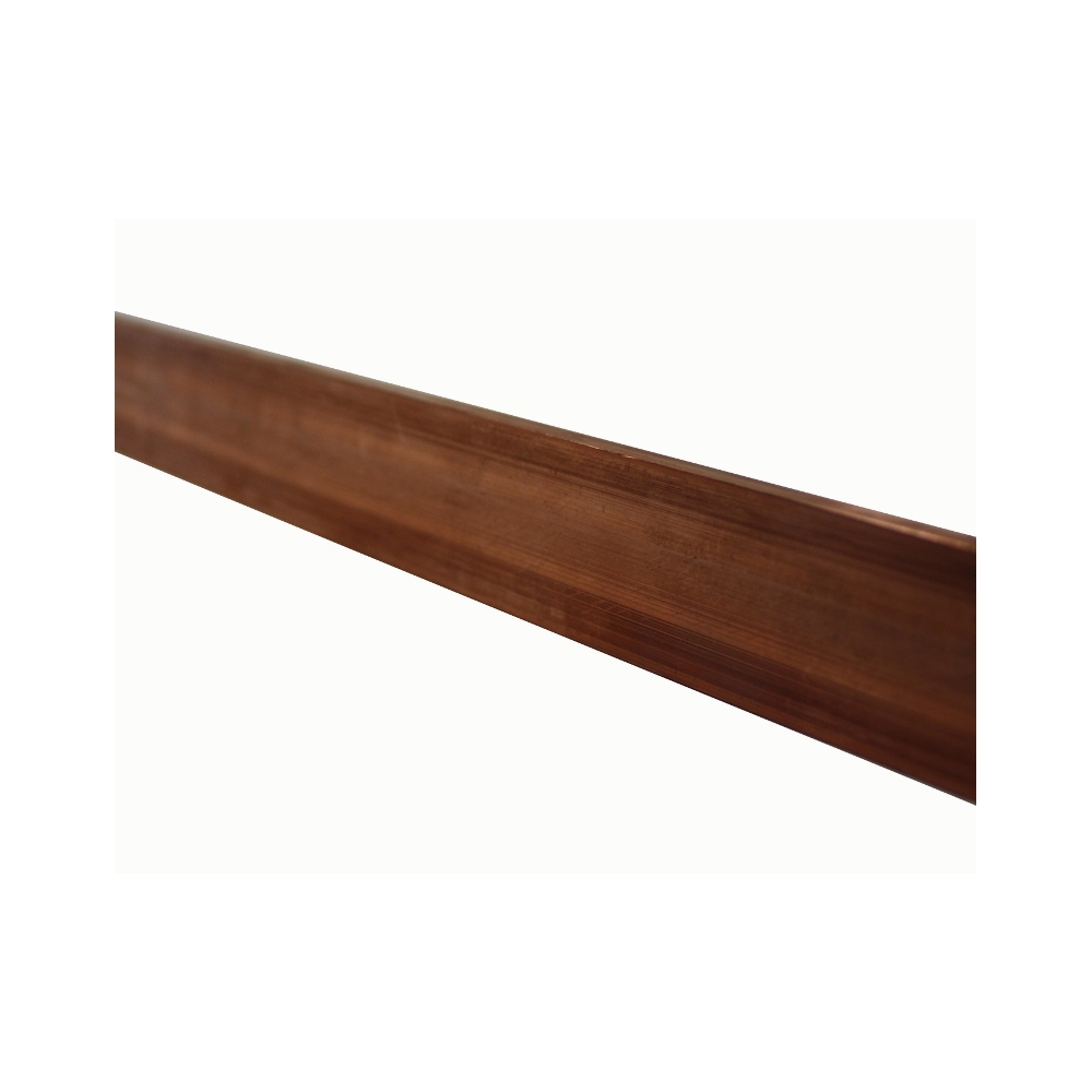 Bară cupru, masiv, 1490 A, 100x10mm, 2m