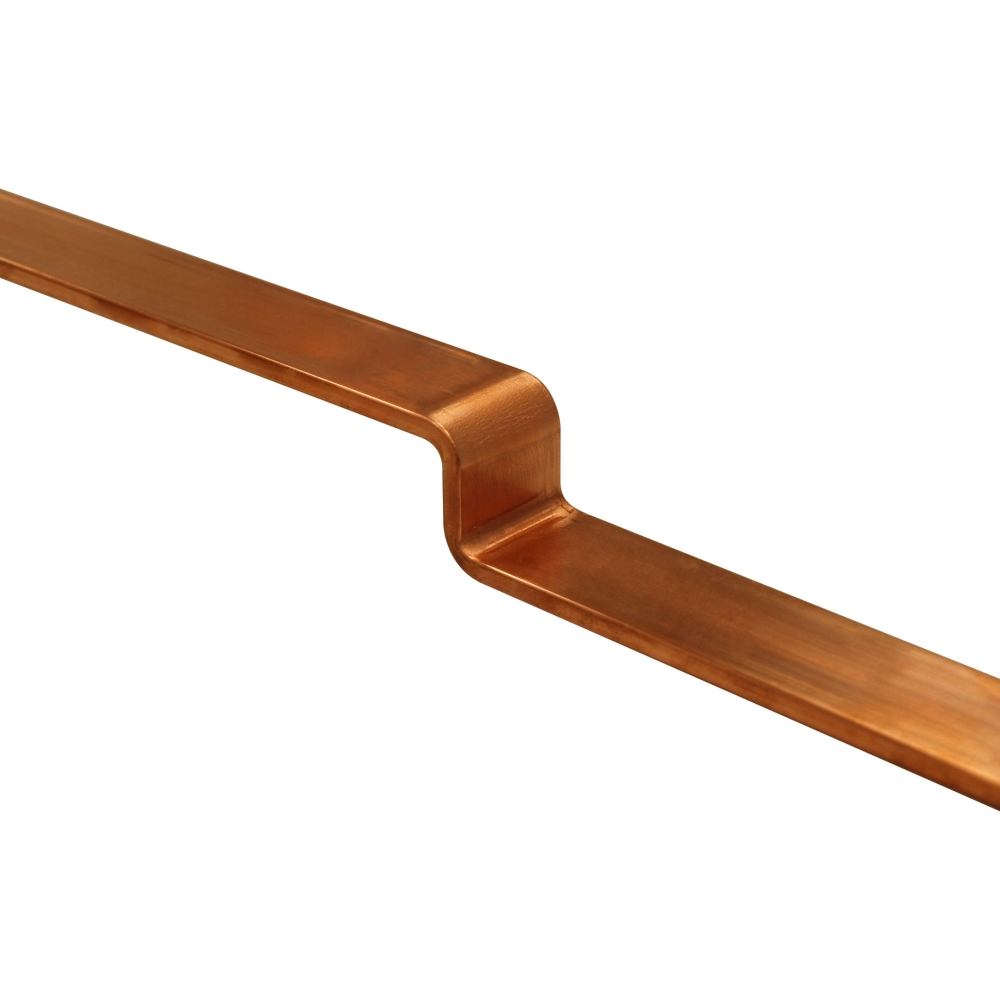 Bară de cupru 30x5mm ambutisat, 355+550mm