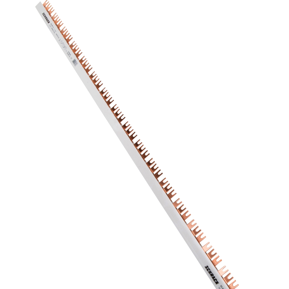 Baretă cu contacte furcă 10 mm&sup2;, 3P, L1/L2/L3,1m