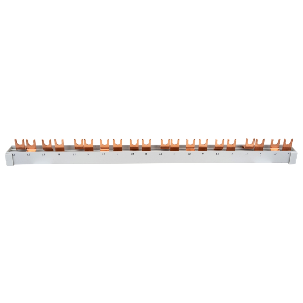Baretă furcă compactă, 1xRCCB 4 poli, 8xMCB 1+N, 20 M,10 mmp