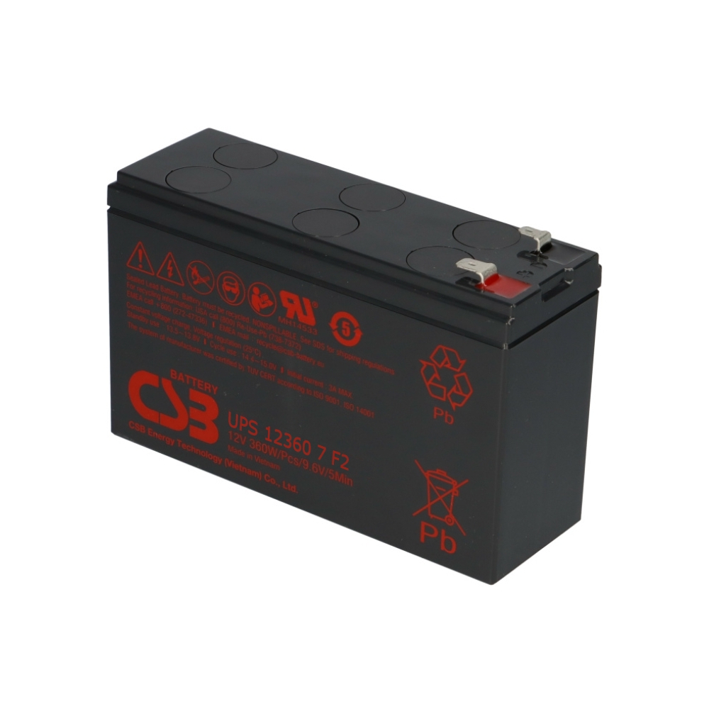 Battery CSB GiV high current 12V/360W for 5 min.