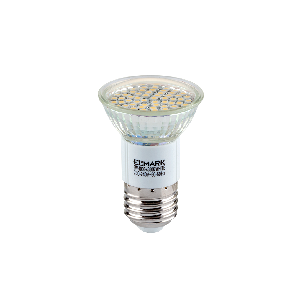 BEC CU LED LED60SMD3528 3W E27 230V ALB CALD