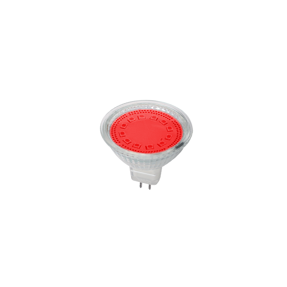 Bec cu leduri LED20 GU5.3,1.5W,12V lumina rosie