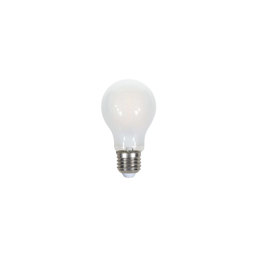 BEC LED A60 E27 5W CU FILAMENT 2700K ALB CALD STICLA MATA