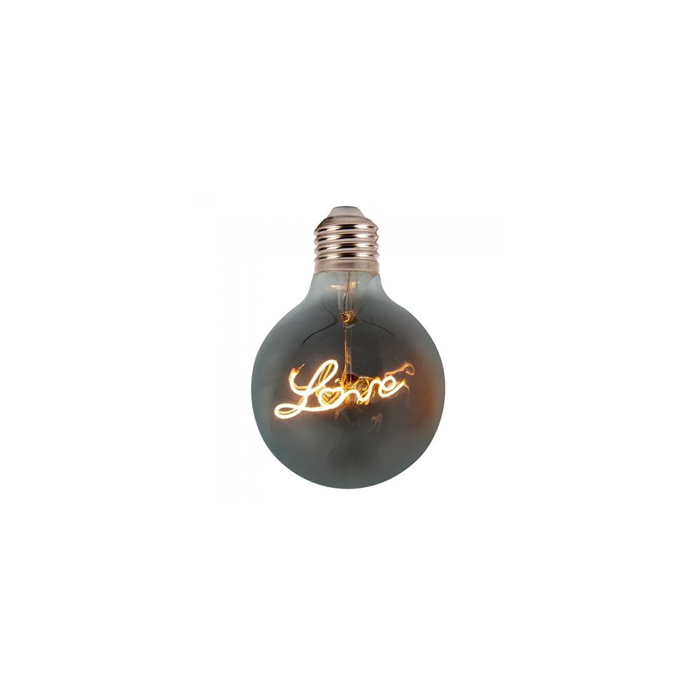 BEC LED G125 E27 5W CU FILAMENT 2200K ALB CALD MODEL LOVE
