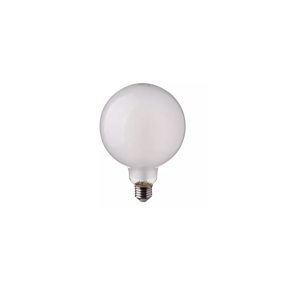 BEC LED G125 E27 7W CU FILAMENT 6400K ALB RECE STICLA MATA