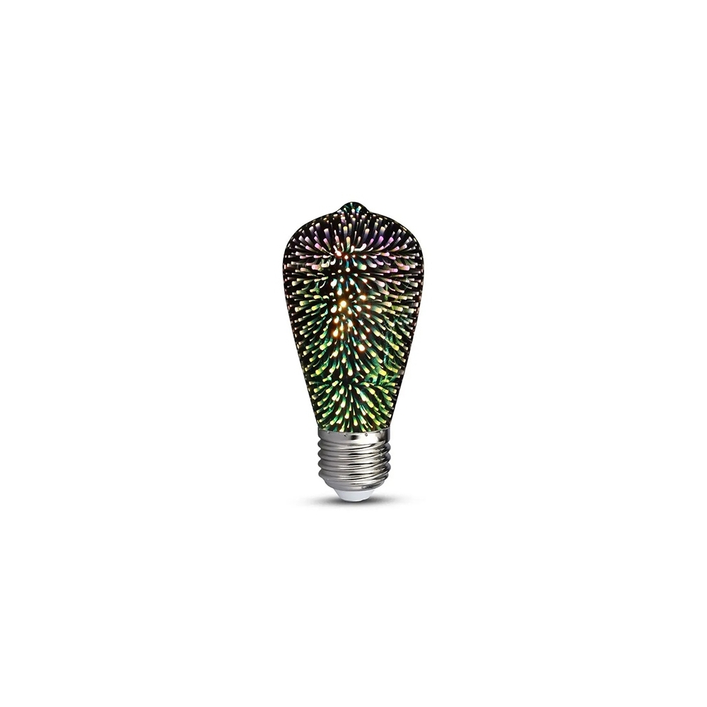 BEC LED ST64 E27 3W CU FILAMENT 3000K ALB CALD MODEL 3D