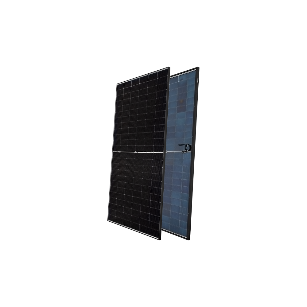 BIFACIAL HALF-CUT SOLAR PANEL N-TYPE 590W, BLACK