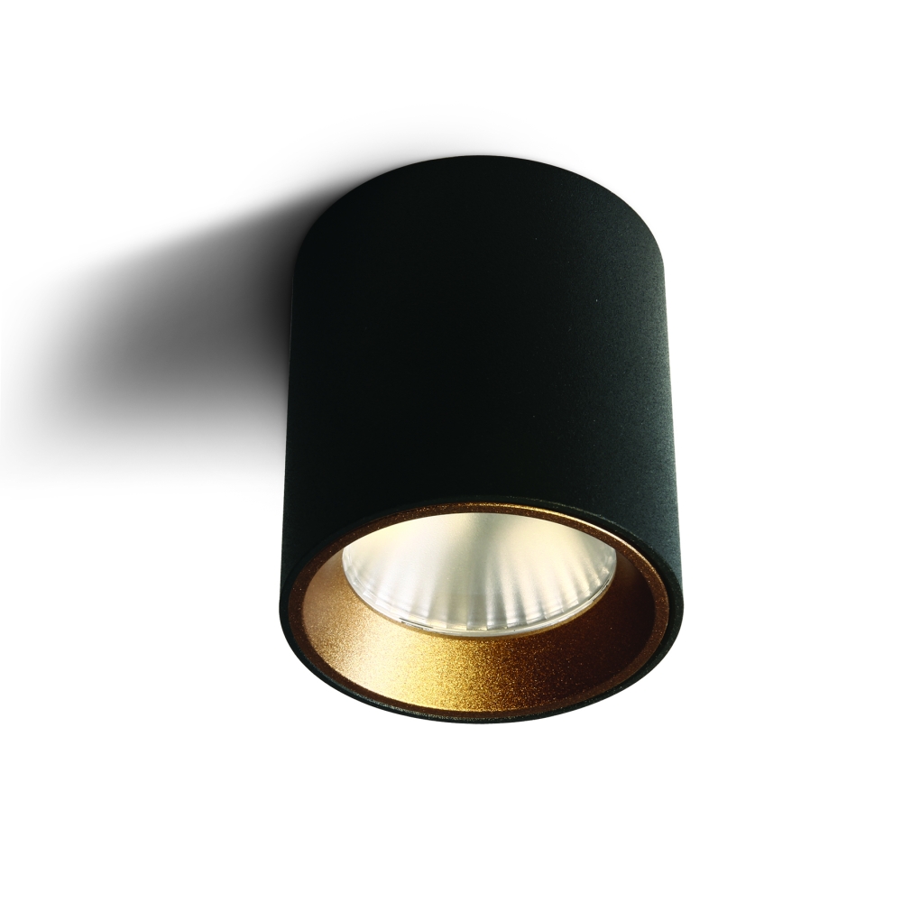 12107K/B/W negru 7W WW 35&deg; 230V rotund dimabil