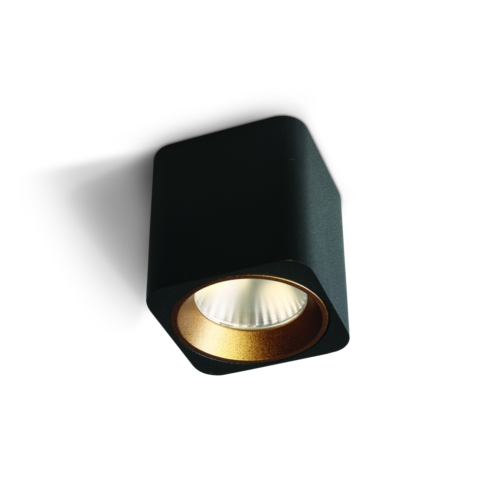Bigo-SQ Ceiling light 7W LED 500lm 3000K 35&deg; 230V IP20 negru