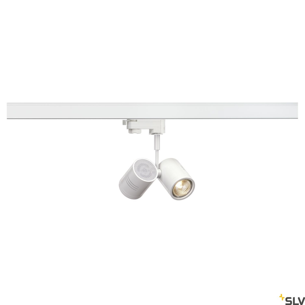 BIMA II spot șină, alb, GU10, 1x50W max., incl. 3P.-adaptor
