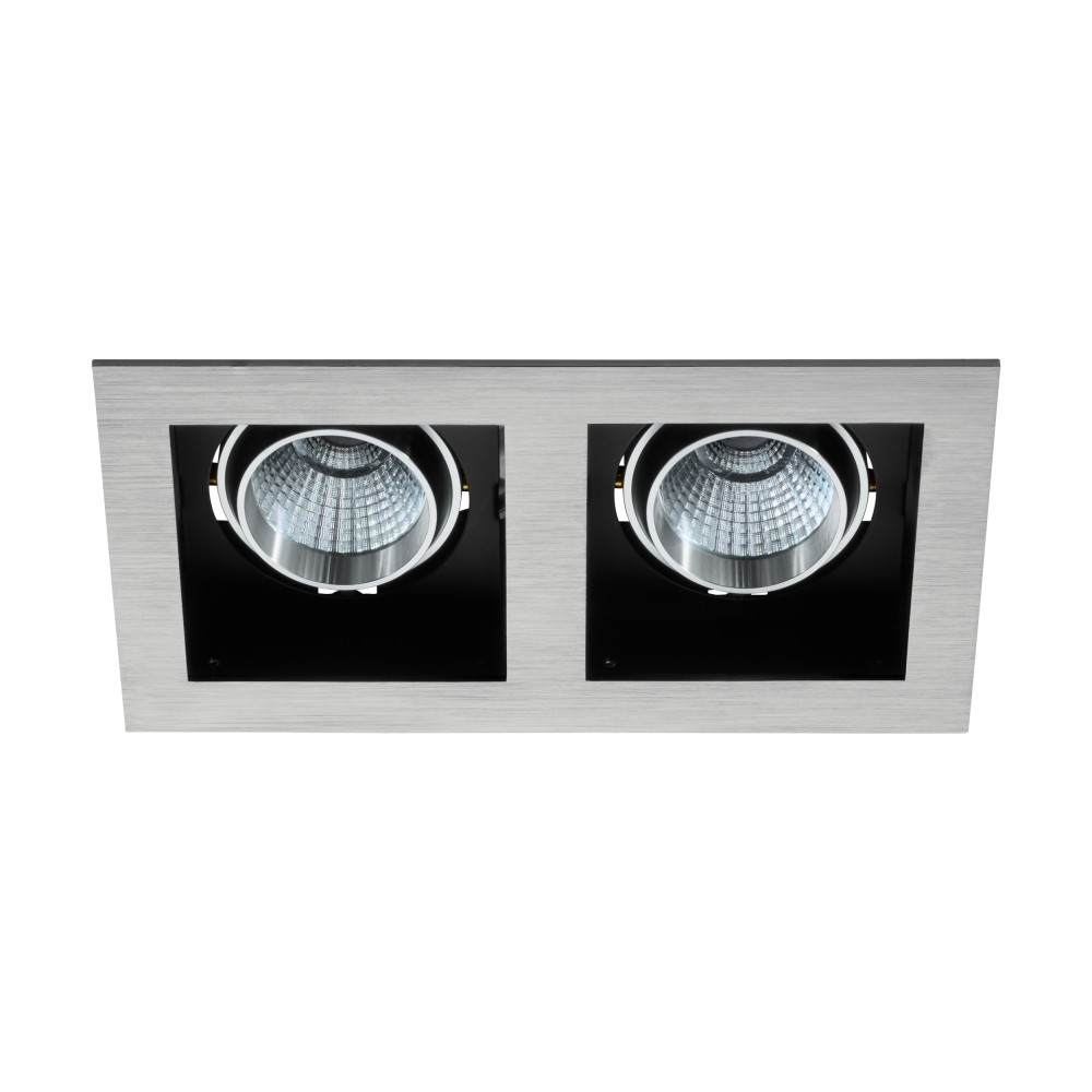 Biscari 2 swivelling 2 x 7W 2700K aluminium brushed IP20