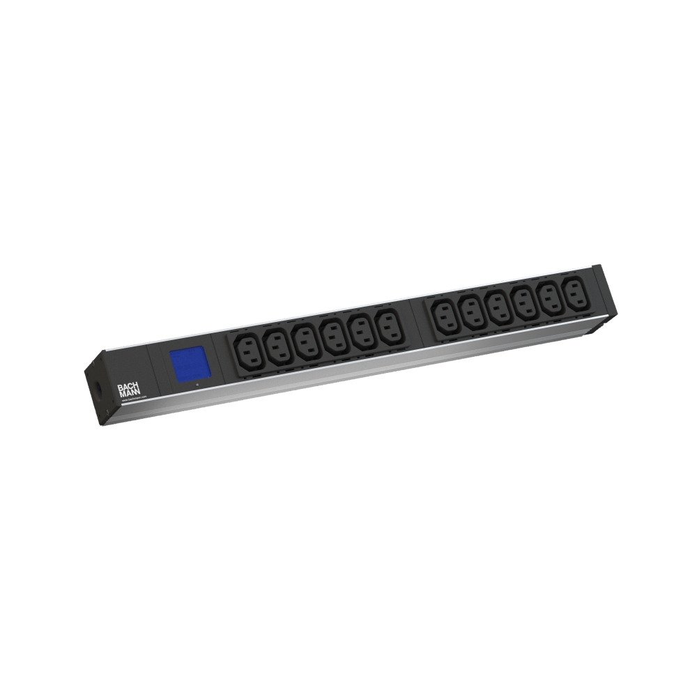 BN500 - 19'' 12xC13, 2 m fisa Schuko, AL, 16A -230V