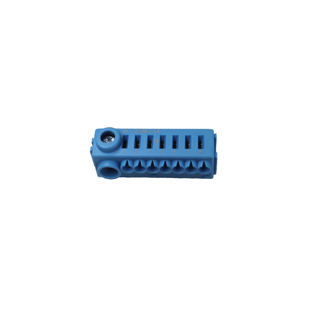 Bornier cu cleme elastice fără suport N (1x25mm&sup2;, 7x4mm&sup2;)