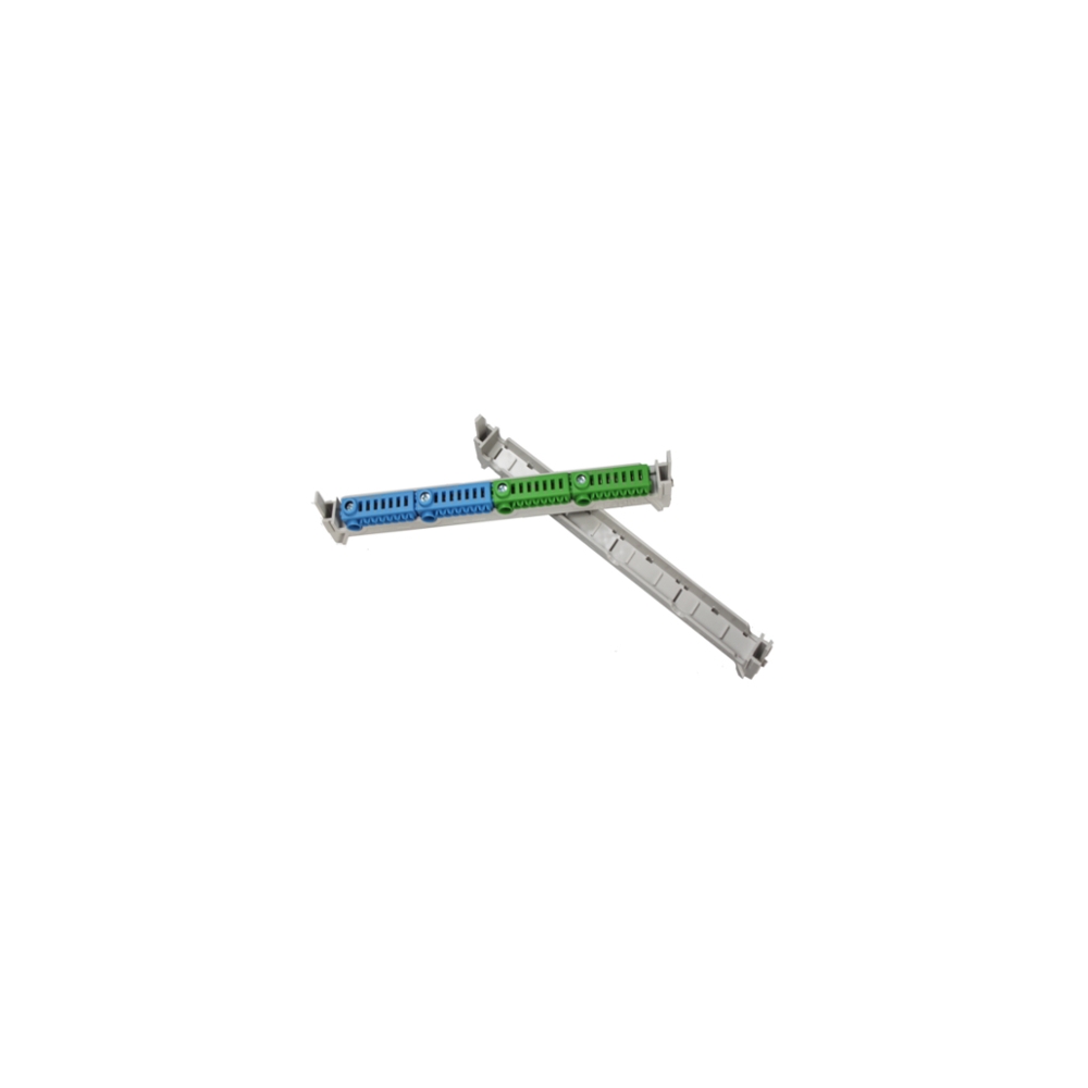 Bornier plug-in N/PE 2xN (1x25, 7x4mm&sup2;) /2xPE (1x25, 7x4mm&sup2;)