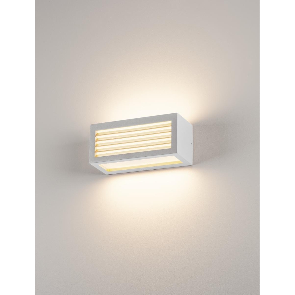 BOX-L E27 lampă de perete, pătrat, alb, E27, max. 18W