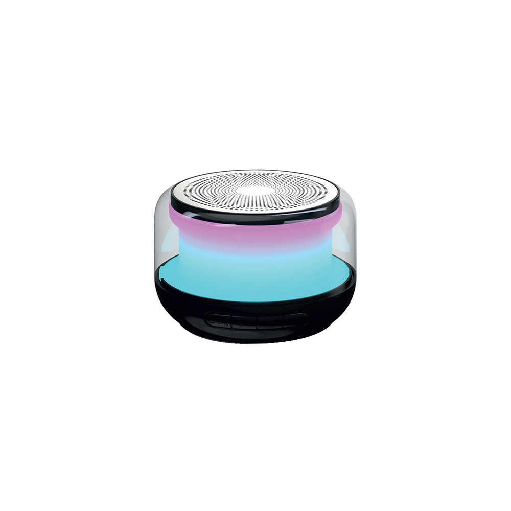 BOXA BLUETOOTH 5W CU RGB SI FM - NEGRU