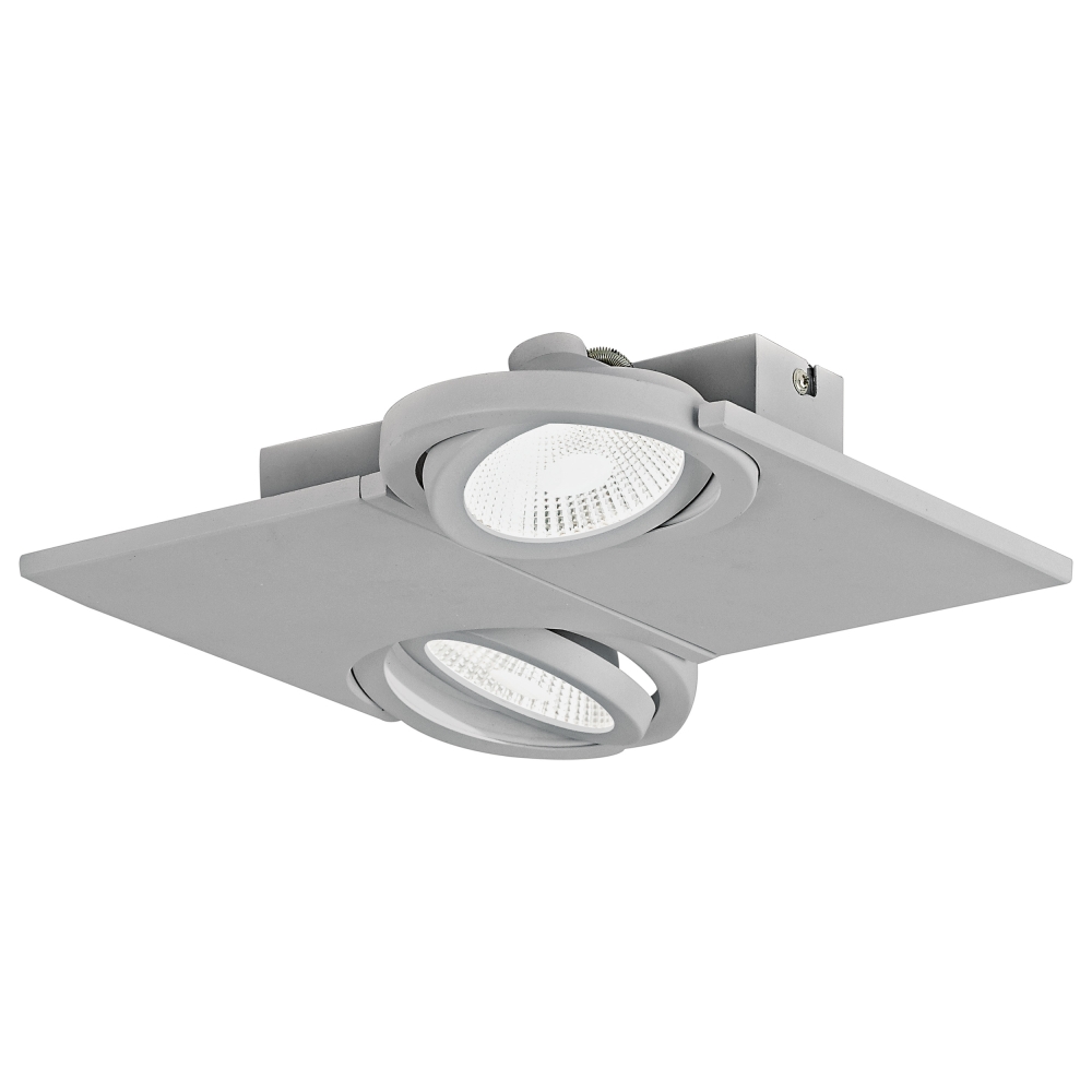 Brea Pro 2flg. 2x 9W 3000K silver IP20