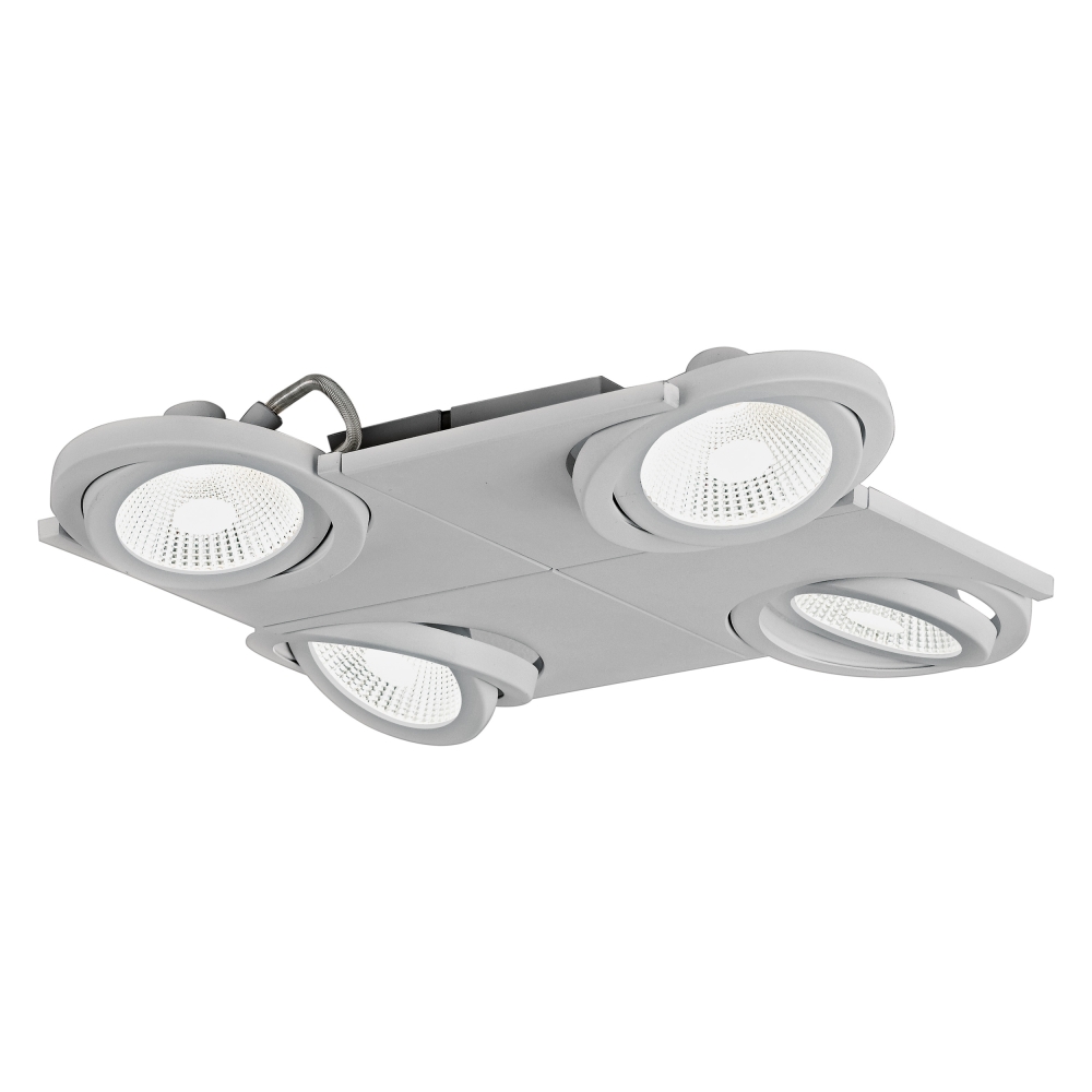 Brea Pro 4flg. 4x 9W 4000K silver IP20