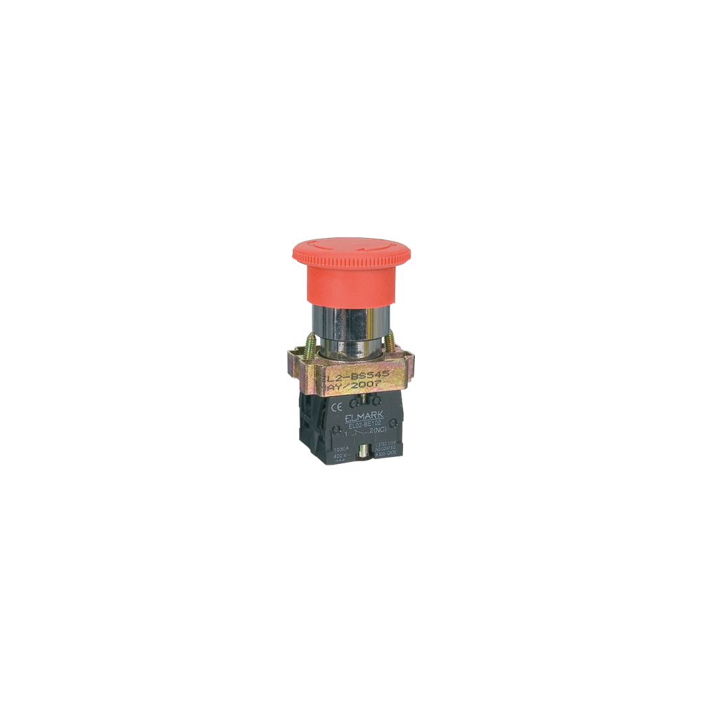 BUTON CIUPERCA RETINERE TIP BS 545 1NC+1NO ROSU