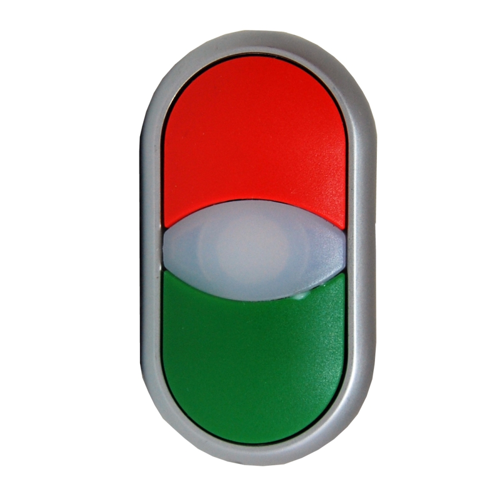 Buton comanda dublu rosu+verde