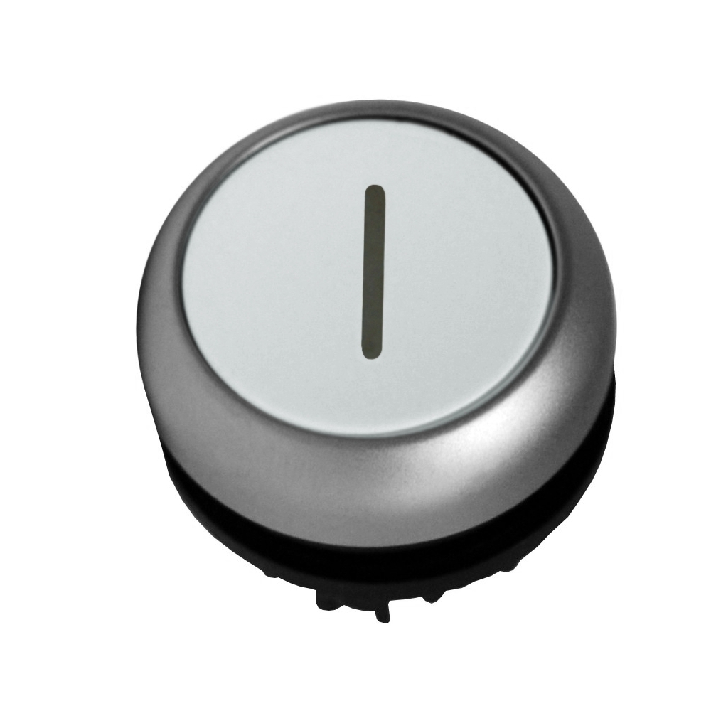 Buton comanda scund fara revenire alb "1"