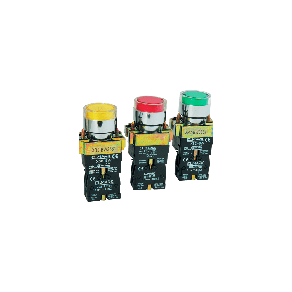 BUTON LAMPA BW 3371 24V VERDE