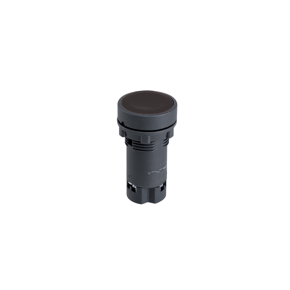 BUTON NEGRU CU REVENIRE EL-EA25 1NO+1NC