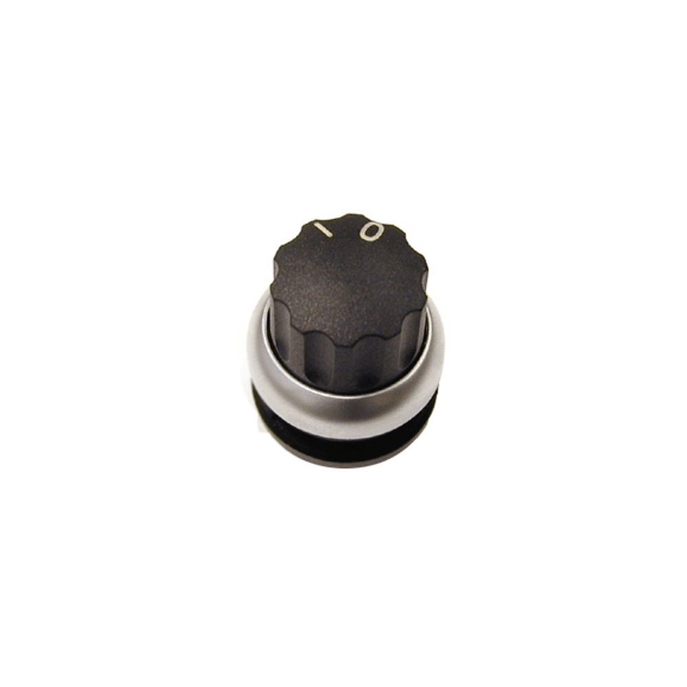 Buton selector 0-1 fara revenire negru