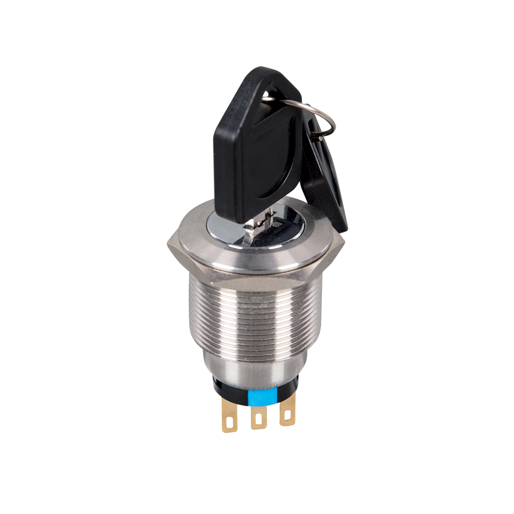 BUTON SELECTOR VERDE 3 POZITII EL22Y3 2NO+2NC IP65