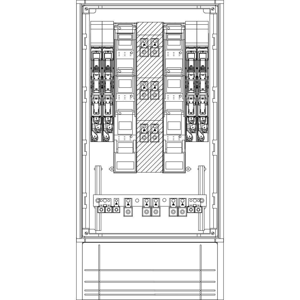 cable distribution cabinet UP 4NHS00/185-2NHS2/3