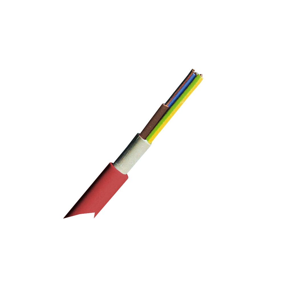 Cablu cu izol. şi manta din PVC (N)YM-J 3x2,5mm&sup2; roşu