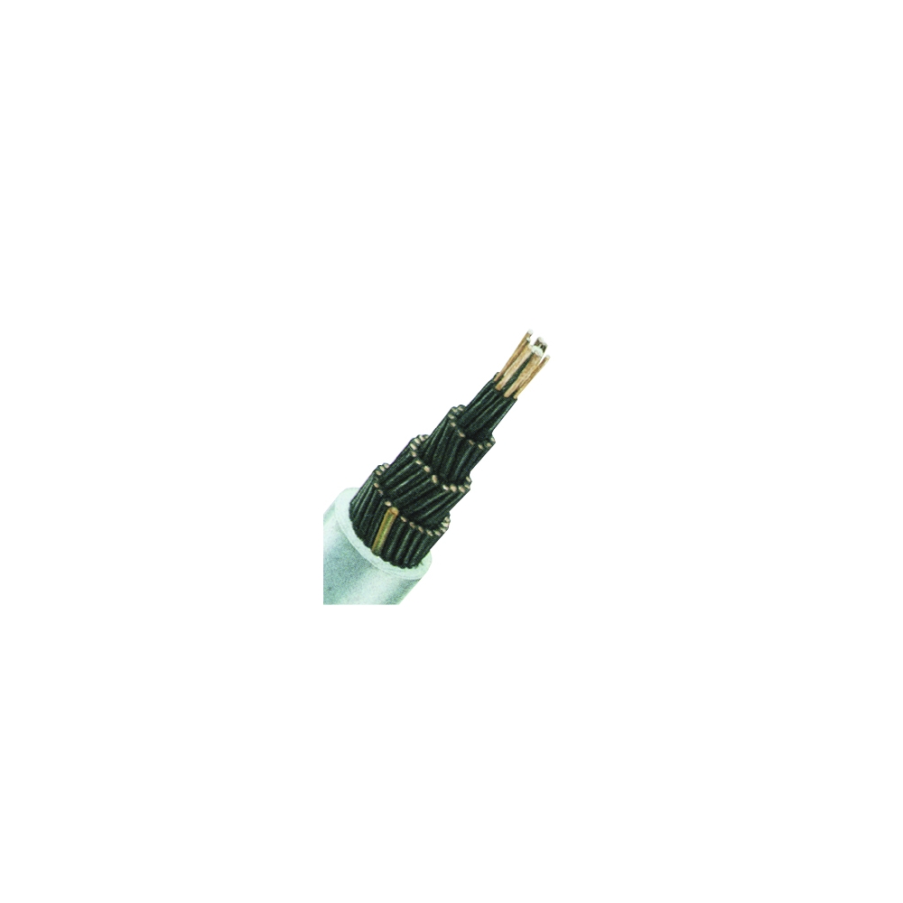 Cablu de comandă cu izol. din PVC,  YSLY-JZ 5 x 10 gri