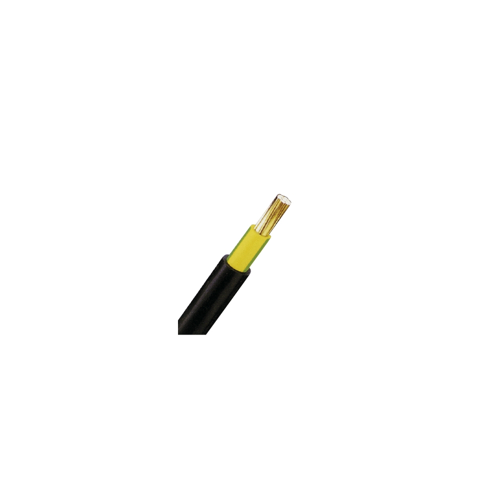 Cablu de energie, PVC, 0,6/1kV  E-YY-J 1x 16 RE negru