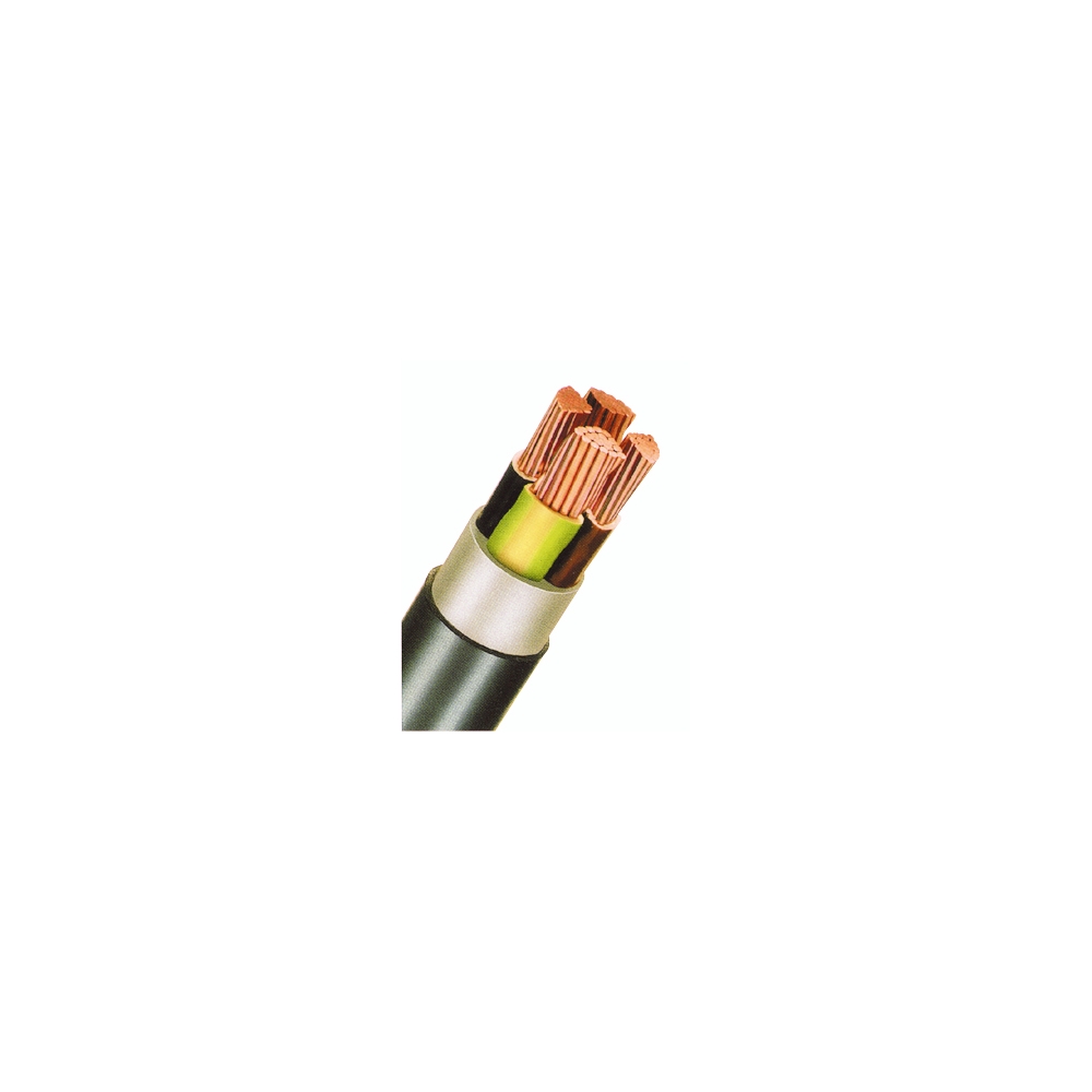 Cablu de energie, PVC, 0,6/1kV  E-YY-J  5x 16 RE negru