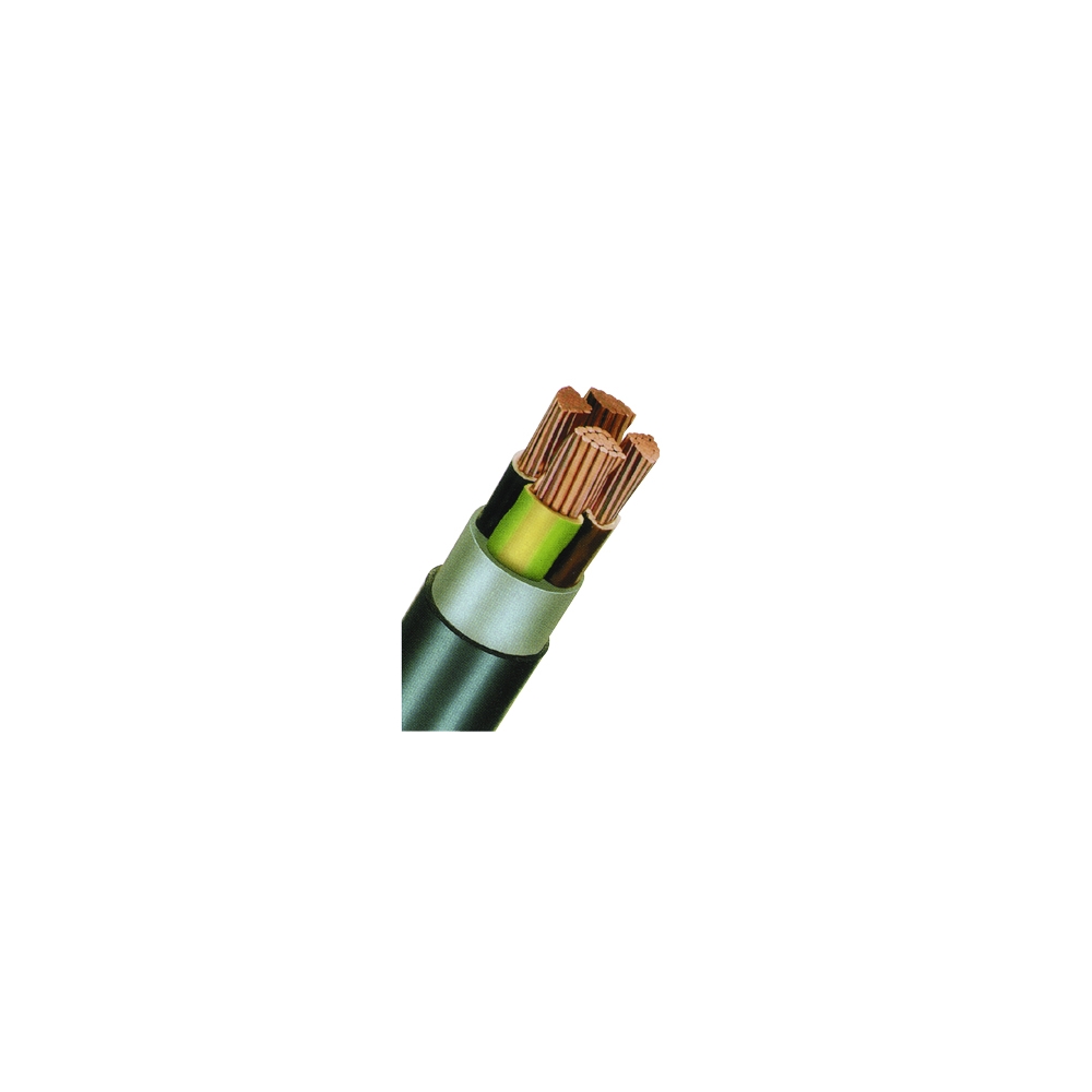 Cablu de energie, PVC+PE, 0,6/1kV  E-Y2Y-J* 4 x 10 RE negru