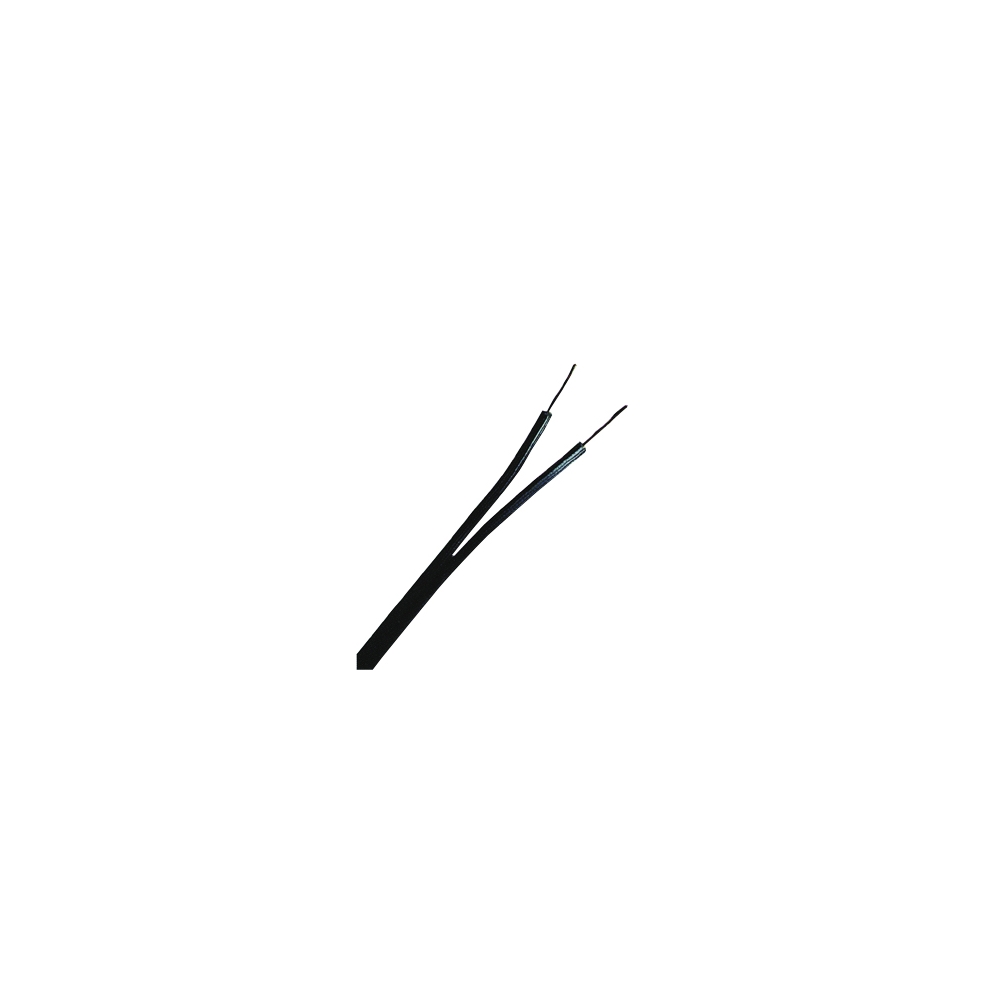 Cablu fără manta, 2 conductoare, (H)03VH-H 2 x 0,75 negru