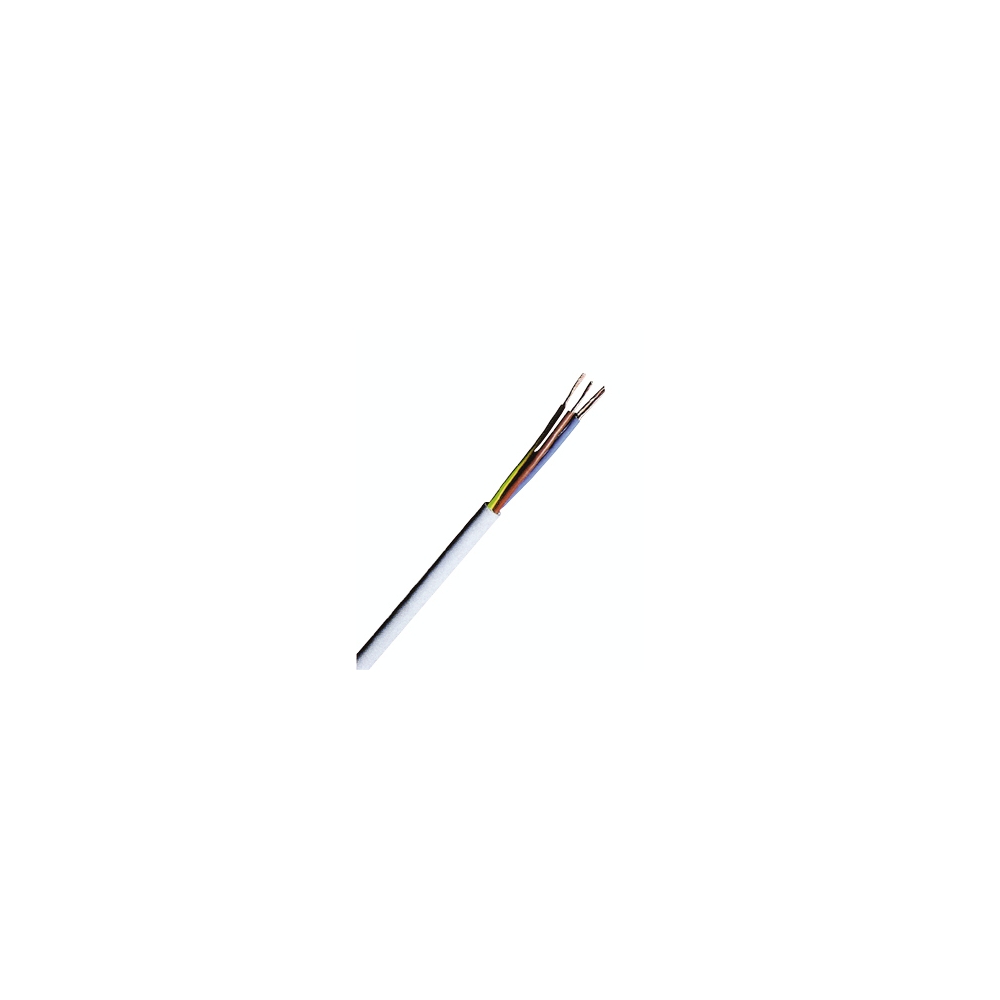 Cablu flexibil cu manta din PVC H03VV-F 2 x 0,5 gri deschis