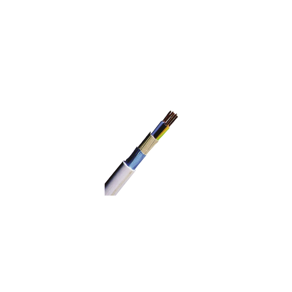 Cablu, manta din PVC, ecranat (N)YM(ST)-J 4 x 1,5 / 1,5 gri