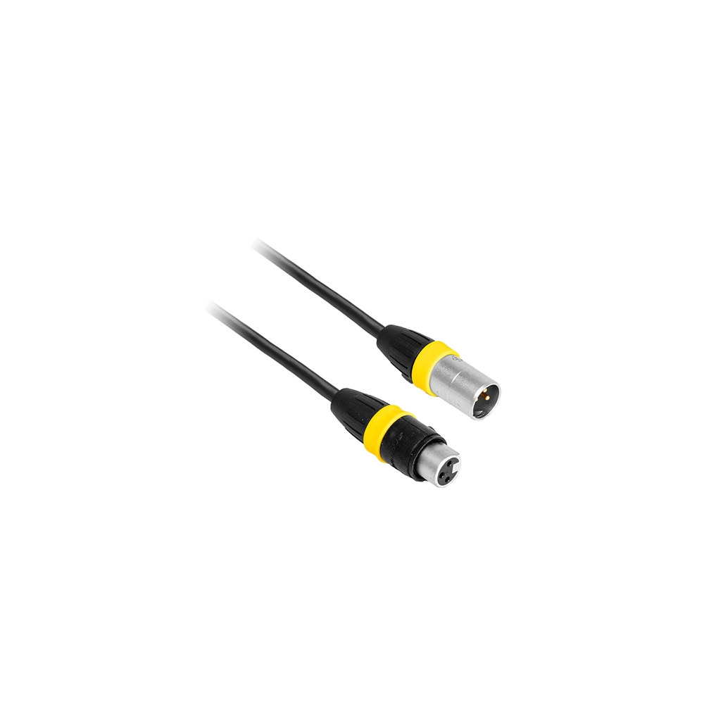 CABLU PROFESIONAL DMX  IP65 XLR TATA - XLR MAMA 5M