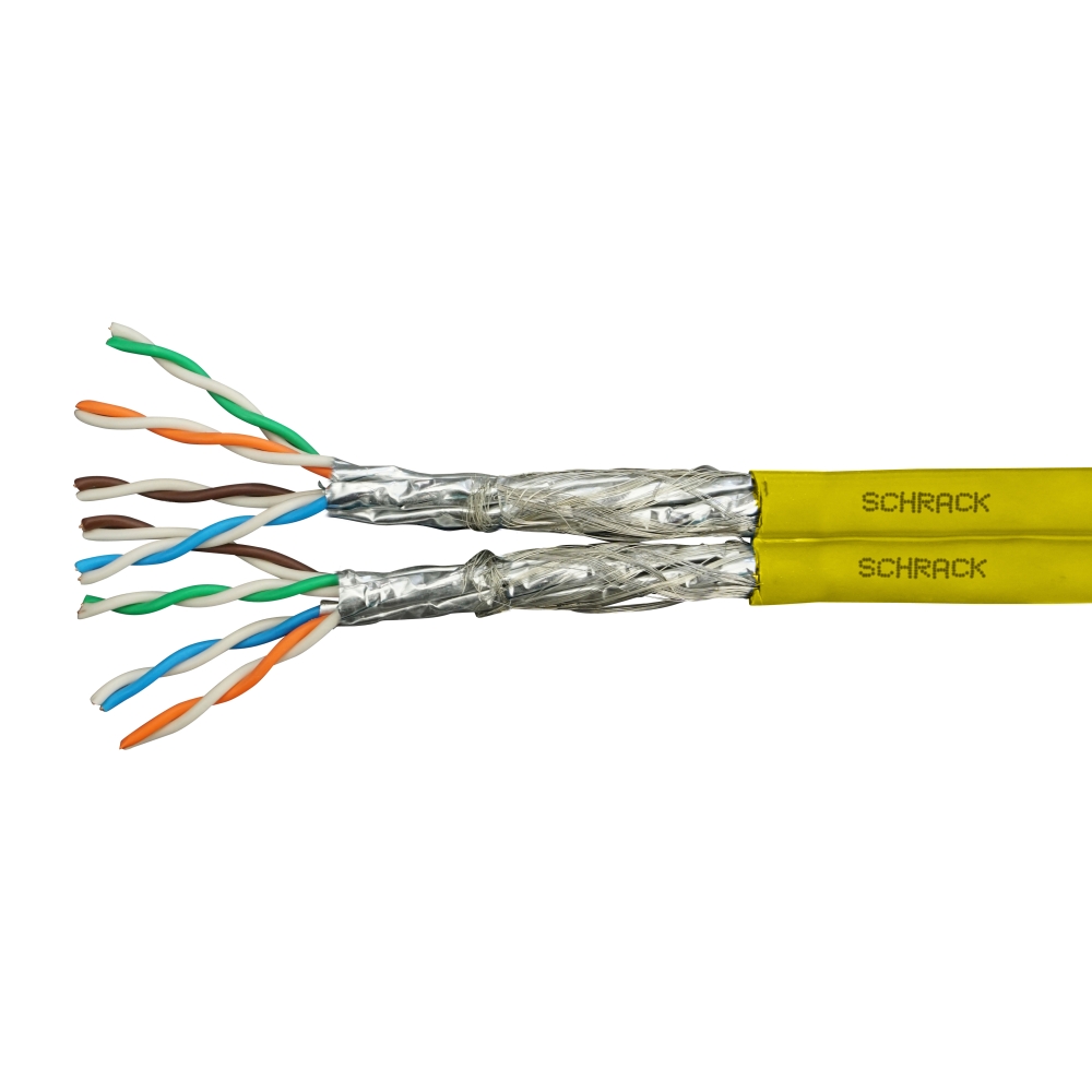 Cablu S/FTP Cat.7,2x(4x2xAWG23/1),1.000Mhz,LS0H,Dca,30%,glb