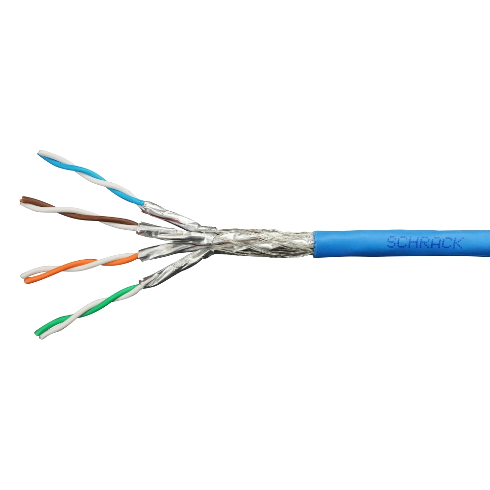 Cablu S/FTP Cat.7, 4x2xAWG23/1,1.000Mhz,LS0H,Dca,30%,albastr