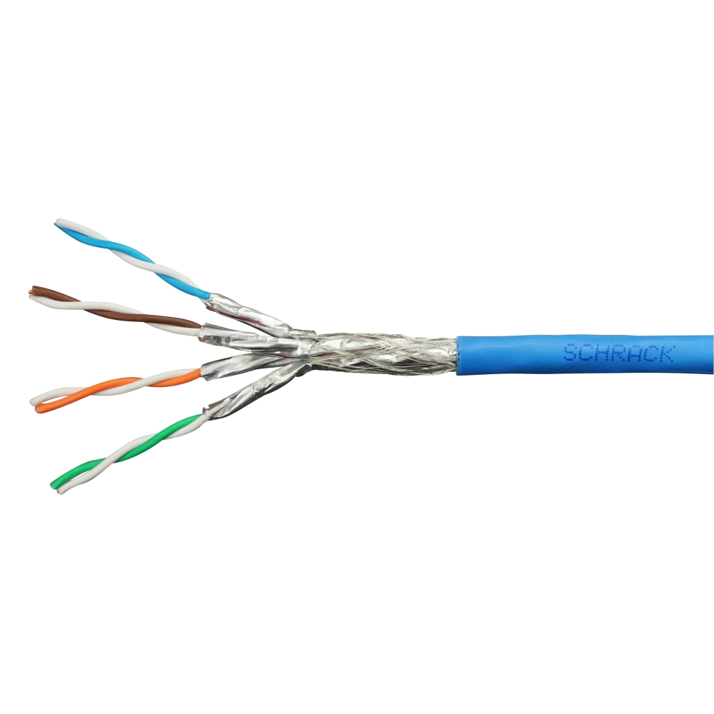 Cablu S/FTP Cat.7, 4x2xAWG23/1,1.000Mhz,LS0H,Dca,40%,albastr